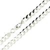 Sterling Silver Cuban Chain 7mm with lobster claw clasp