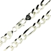 Sterling Silver Figaro Chain 8mm thick with lobster claw clasp