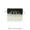 Rishi Alexander Sterling Silver Square Signet Ring Highly Polished