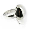 Rishi Alexander Sterling Silver oval locket Ring Highly Polished