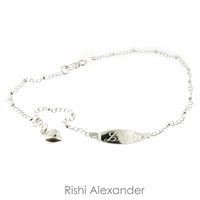 925 sterling silver chain personalized engraved name anklet