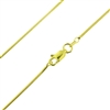 Sterling Silver 14kt Gold Plated 030 Snake Chain 1.25mm or 030 guage vermeil