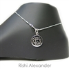 925 steling silver Tube personalized engraved monogram anklet