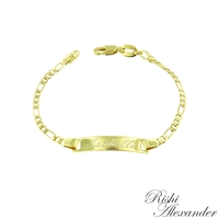 18k gold filled personalized id bracelet