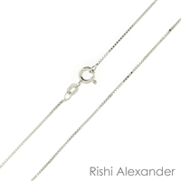 Rishi Alexander 925 Sterling Silver Ball Bead Chain Necklace 150 or 1.5 mm Made in Italy