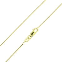 Sterling Silver 14kt Gold Plated 010 Snake Chain 0.7mm or 010 guage