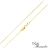 10k gold box chain 0.8mm made in italy stamped 10kt