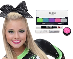 Addison Lime & Turquoise 4-Piece Cheer Makeup Kit