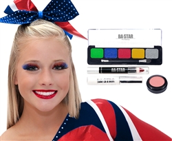 Addison Spirit All Star Cheer Makeup Kit 4 pc