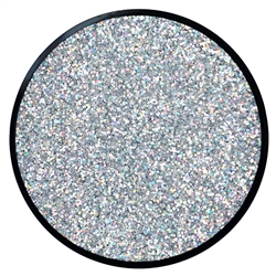 Holographic Silver Glitter Makeup