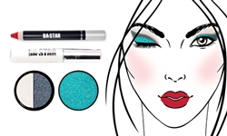 Glitter & Matte So Sassy+ Columbia Blue Glitter Makeup Kit 4 pc