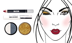 Glitter & Matte, So Sassy + Gold Glitter Makeup Kit 4 PC