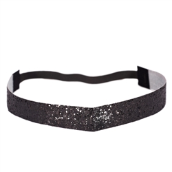 Glitter Head Band- Black