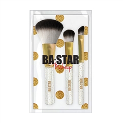 Sparkle 3 Pc Eye & Face Brush Set for Cheer & Dance Makeup