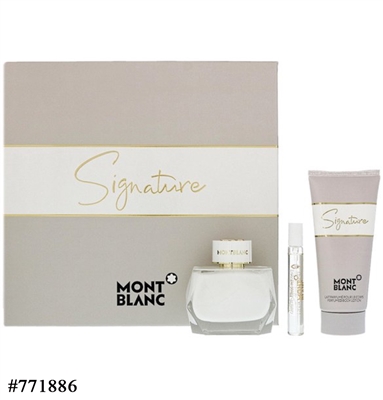 771886 Mont Blanc Signature 3 pc Gift Set: 90 ml