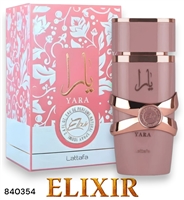 840354 LATTAFA YARA ELIXIR 3.4 OZ EAU DE PARFUM