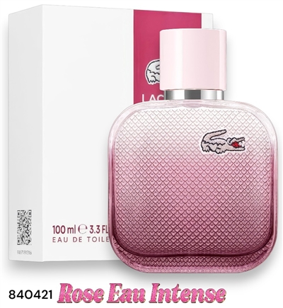 840421 LACOSTE L 12.12 ROSE EAU INTENSE 3.3 OZ