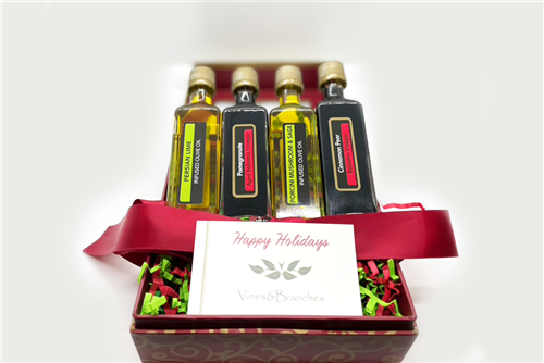 Happy Holidays Gift 4 Bottle Set