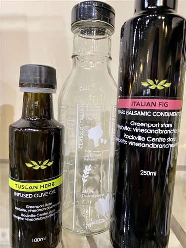 Classic Italian Salad Dressing Recipe Bottle SET with Oil & Vinegar