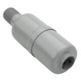 Muffler, Screw In, Small (1/2" NPT)