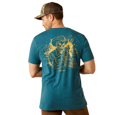 ARIAT DEEP SEA HEATHER GRAPHIC TEE - MENS TEE