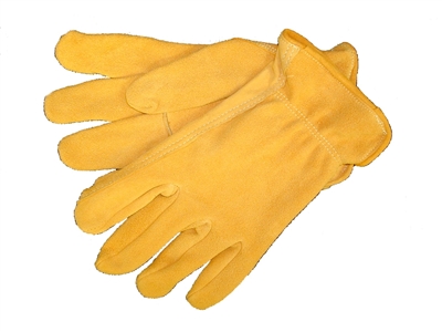 Tuff Mate Gold Suede Deerskin Gloves