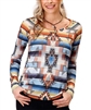 Roper Women's Aztec Jersey Top