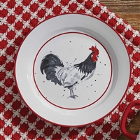 Chicken Coop Rooster Salad Plate