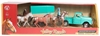 M&F Western Valley Ranch Chevrolet Vintage '55 Pickup & Trailer with Horses Toy Set