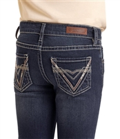 GIRL'S COWHIDE EMBROIDERED JEAN