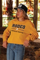 Women's Rodeo Sweatshirt - Yellow