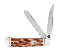 HOOey "Zebra Wood Trapper" Knife