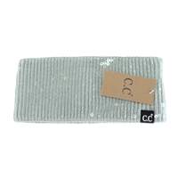 C.C. Beanie Allover Clear Sequin Head Wrap