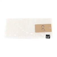 C.C. Beanie Allover Clear Sequin Head Wrap