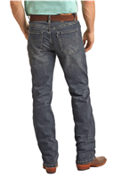 HOOey Dark Vintage Double Barrel Stackable Bootcut Jeans