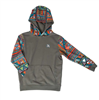 HOOey Youth Roughy Summit Charcoal Aztec Hoodie