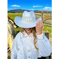 BRIDE Vegan Fabric Cowboy Hat