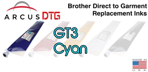 Arcus DTG Cyan Ink  *  Brother GT3 series compatible  *  Lower Price  *  Same Quality