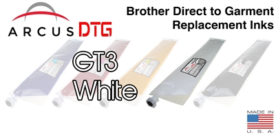 Arcus DTG White Ink  *  Brother GT3 series compatible  *  Lower Price  *  Same Quality