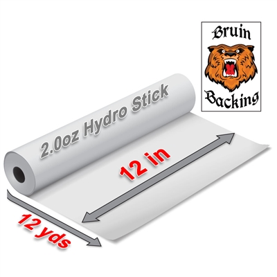 5620 2.0 CA Hydro Stick 12" x 12yds white