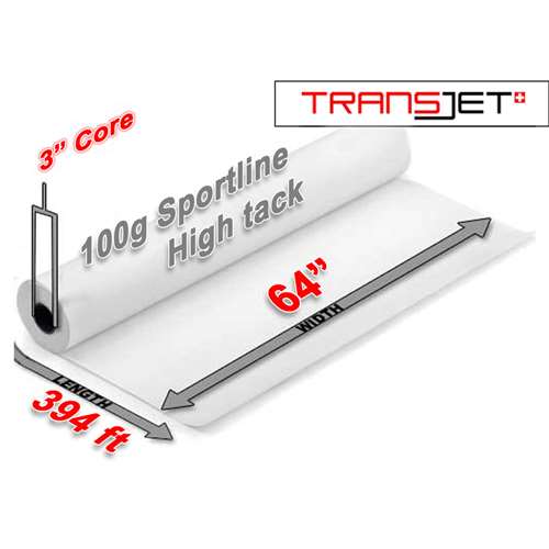 Sappi Transjet Sportline High Tack  Sublimation Paper 100g (64" x 394FT)