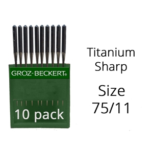 Groz Beckert Titanium Sharp Needles 75/11 (10 Pack)