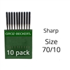 Groz Beckert Sharp Needles 70/10 (10 Pack)