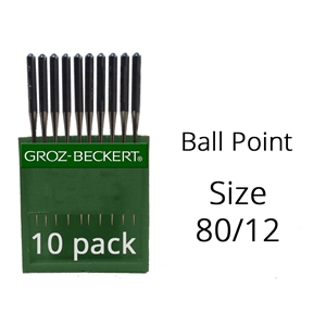 Groz Beckert Ball Point Needles 80/12 (10 Pack)
