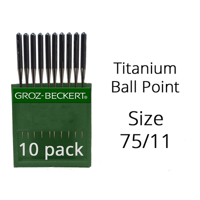 Groz Beckert Titanium Ball Point Needles 75/11 (10 Pack)