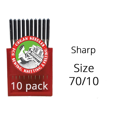 Organ Sharp Needles 70/10 (10 pack)