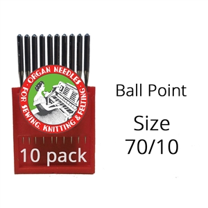 Organ Ball Point Needles 70/10 (10 pack)