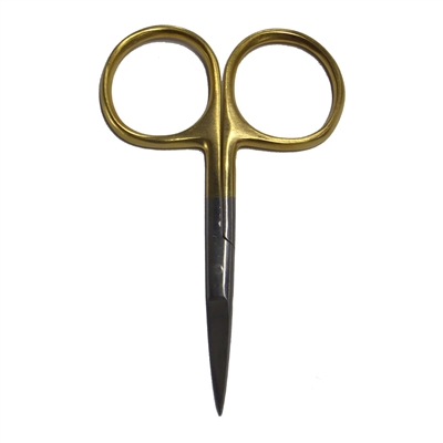 Straight Large Gold Scissors 4"