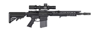 Knight's Armament SR-25 Enhanced Combat Carbine (ECC) with 16" Chrome Lined Dimpled Barrel, Flash Hider and Collapsible Stock