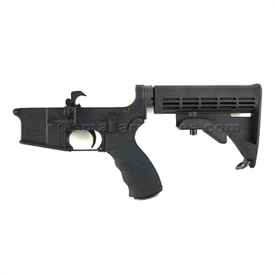 LMT AR15 Defender Lower Receiver with Collapsible Stock, Standard Trigger, and Ambi Selector